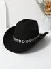 Bridal love jazz top hat European and American style knight hat high quality woolen straw hat men's and women's photo travel hat