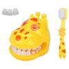 Kids Dental Play Set Interactive Teeth Model with Toothbrush Fun Giraffe-shaped Dentist Toy for Role Play Oral Hygiene Education