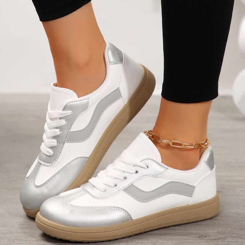 New Spring and Autumn Casual Cross-strap Sports Shoes Fashion Round Head Increase Breathable Comfortable Women's Shoes
