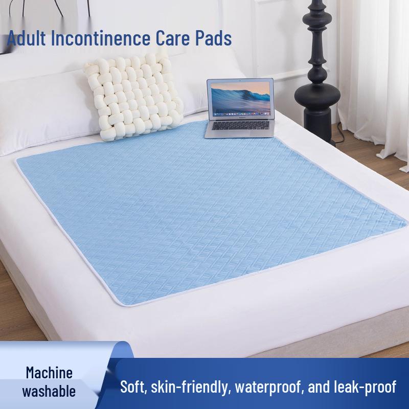 Washable Leakproof Incontinence Pad - Four-Layer, Large Size for Elderly, Hospital, or Dorm Use