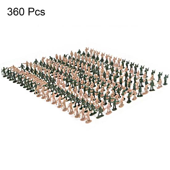360Pcs 1:72 Scale Soldier Model Army Men Toy Soldiers Battle Scene Playset War Games Toys for Children