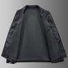 Autumn Men Faux Leather Jacket Black Biker Coat Korean Fashion Men PU Retro Leather Jacket Trend Casual Slim Fit Baseball Clothes