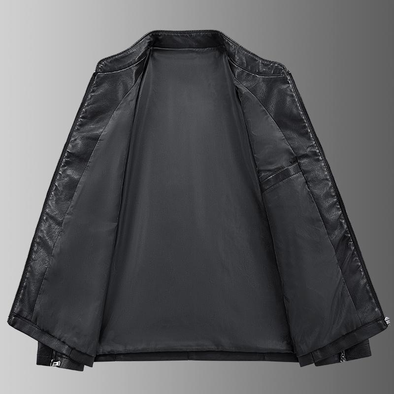 Autumn Men Faux Leather Jacket Black Biker Coat Korean Fashion Men PU Retro Leather Jacket Trend Casual Slim Fit Baseball Clothes