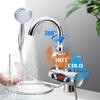 3000W Electric Tap Stainless Steel Water Heater Faucet With Shower Head 3S Fast Heating Instant Hot Water for Kitchen Bathroom