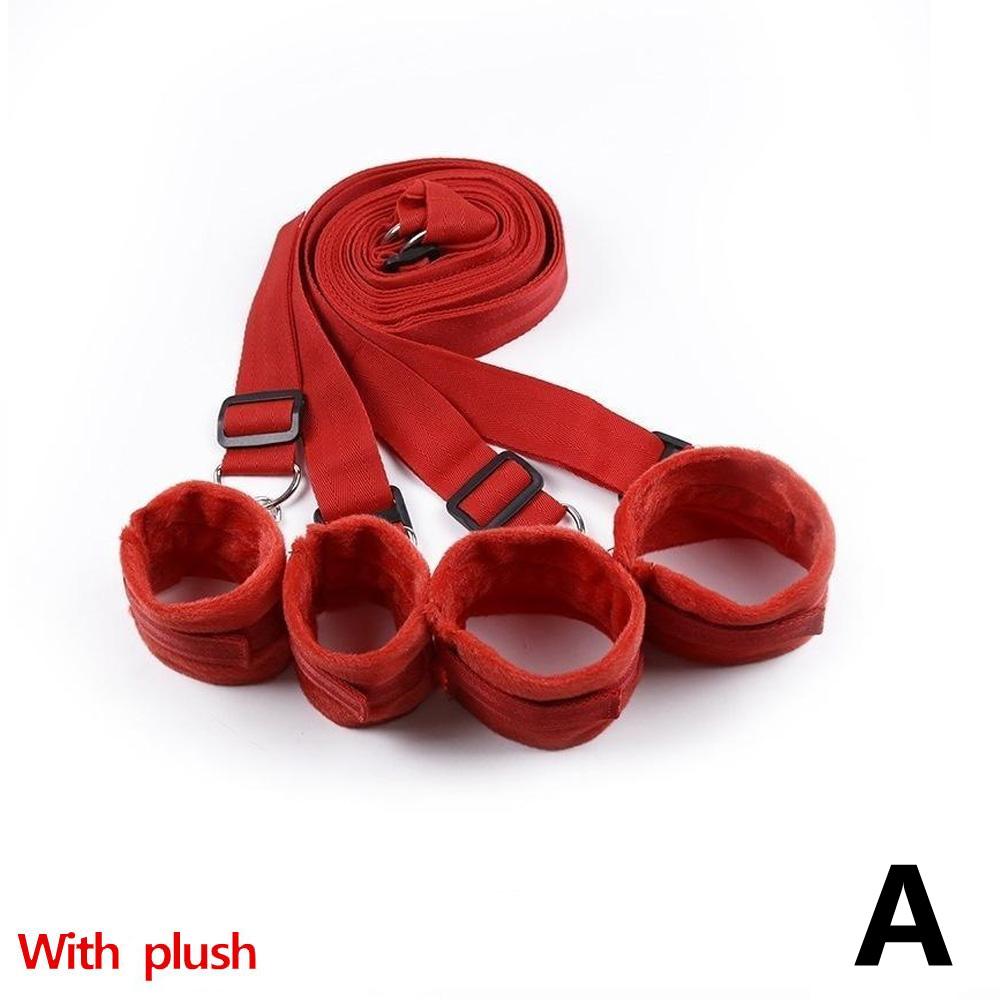 Sexspielzeug BDSM Sex Bondage BDSM-Sets, Sex Bondage Fußfesseln Bondage Handgelenk und Handschellen Verstellbare Riemen, Bett Bondage Paare Sexspielzeug Spiel Bondage Ausrüstung