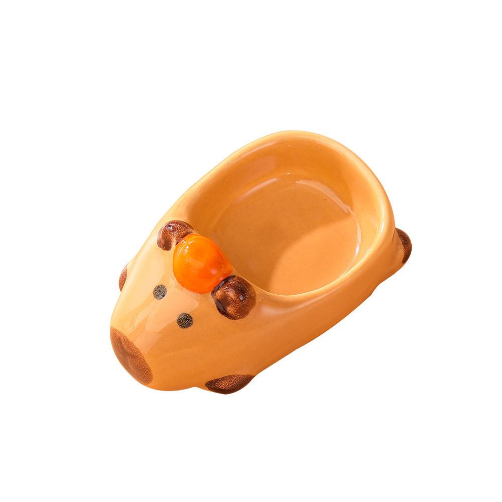 Keramik Capybara Geschmacksplatte, Kreative Hochwertige Cartoon Capybara Haushalts Hot Pot Dip-Saucenplatte, Snack Gewürzplatte