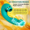 3 In 1 Vibrators with 10 Vibrating 5 Flapping 5 Sucking Modes Dildo G Spot Vibrator Rechargeable Vibrators Female Sex Toys