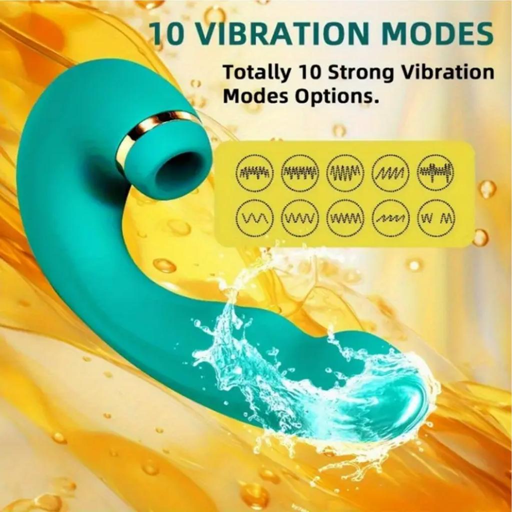 3 In 1 Vibrators with 10 Vibrating 5 Flapping 5 Sucking Modes Dildo G Spot Vibrator Rechargeable Vibrators Female Sex Toys