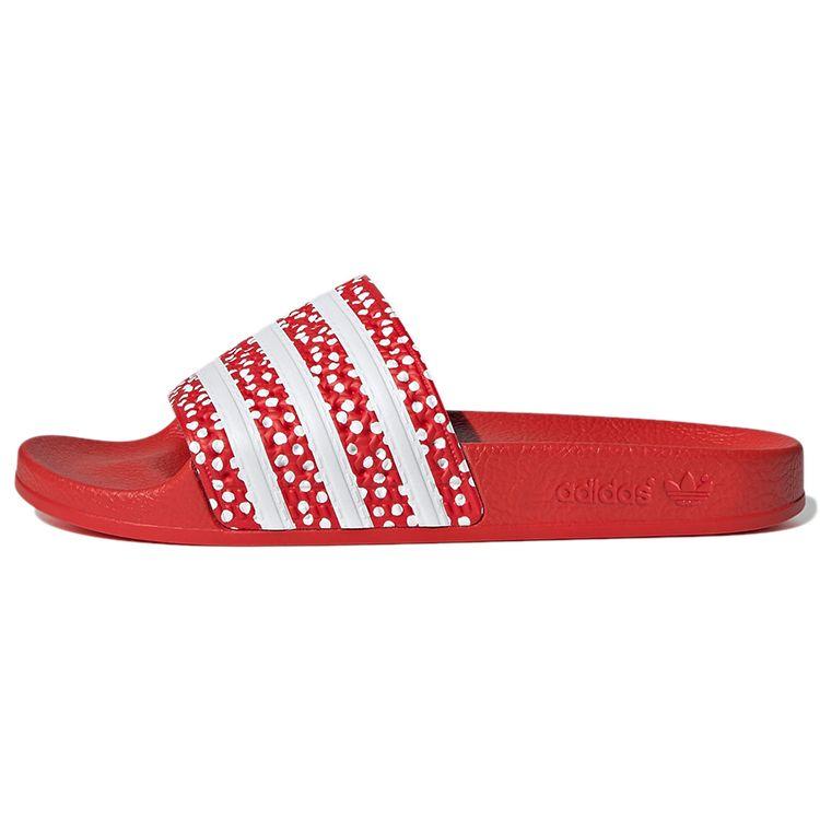 Adidas  Adilette Slide Polka - Vivid Red Women Sneakers Cloud-White FX5921