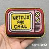 Music Optical Disc Embroidered Rock Patches On Clothes Headset Guitar Stripes Iron On Patches For Clothing Diy Appliques