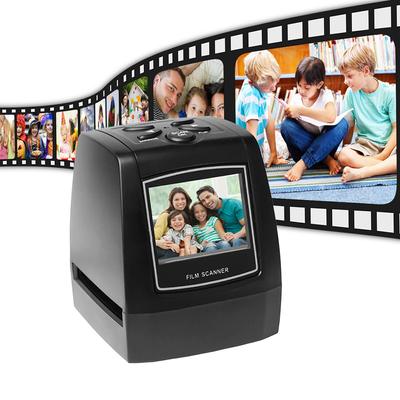 Tragbarer Negativfilmscanner, 35/135 mm Diafilmkonverter, digitaler Fotobildbetrachter mit integrierter 2,4-Zoll-LCD-Bearbeitungssoftware