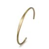 Minimalist Open Cuff Bracelet For Women Adjustable Titanium Steel Bangle Elegant Simple Versatile Jewelry Gift