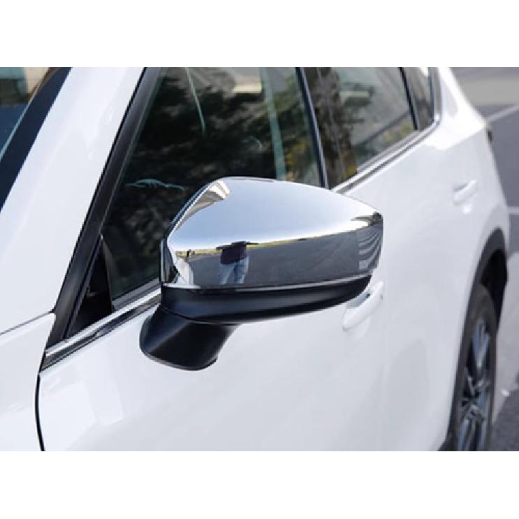 ABS Chrome Rearview Mirror Side Lid Cover Trim For 2016- Mazda CX-9 2pcs