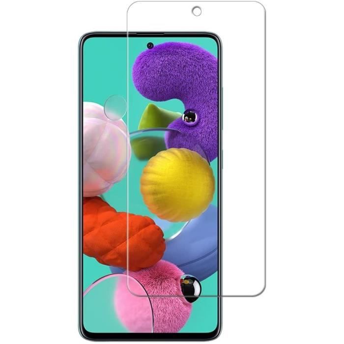 Verre Trempé - LittleMonkey - Samsung Galaxy A51 - Ultra Mince - Dureté 9H - Anti-Rayures