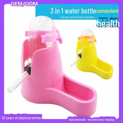 Pet Water Bottle Set: 60ml Dispenser for Hamsters & Small Pets