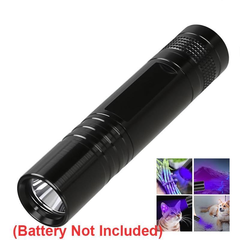 UV Flashlight 395nm,Ultraviolet Black Light Torch,Pet Urine Detector & Scorpion Finder,Portable UV Lamp for AAA Battery,UV Light
