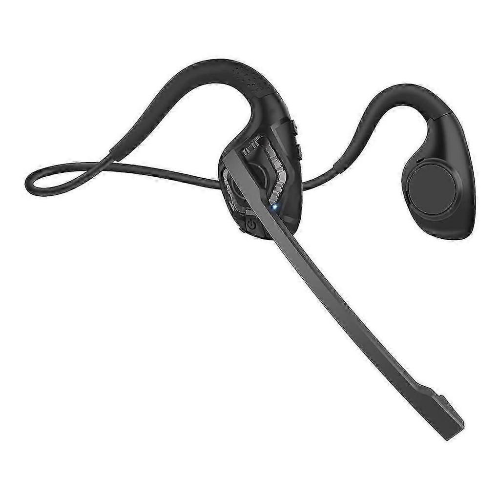 Bluetooth sluchátka s mikrofonem, Bezdrátová sluchátka s otevřeným uchem a potlačením hluku pro kancelář, řízení, práci, domov