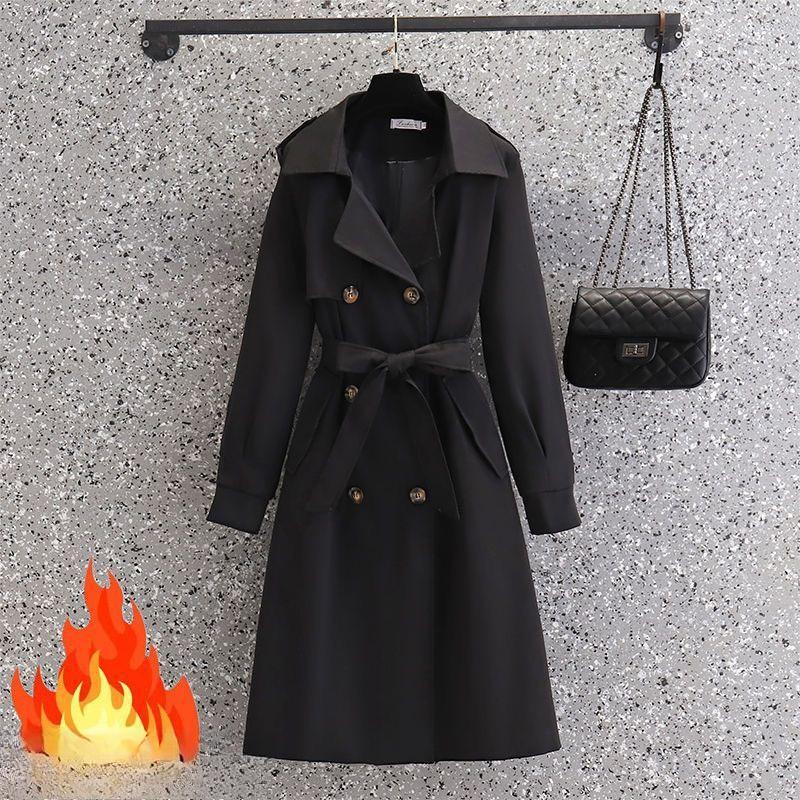 Jacke Damen Neu Herbst und Winter Mittel und Lang Kleines Temperament Beliebte Damenbekleidung Schlankmachend