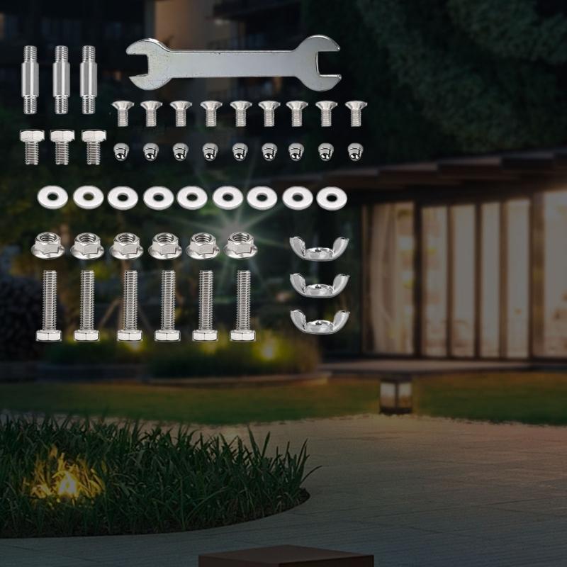 Screws Nut Heaters Tool Kit Patios Heaters Replacement Parts Complete Bolt & Nut Set For Heaters Hardware Accessories