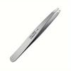 Stainless Steel Tweezers for Precision Hair Removal - Unscented Beard and Mustache Trimming Tool with Zero Gap & 110 °   Angled