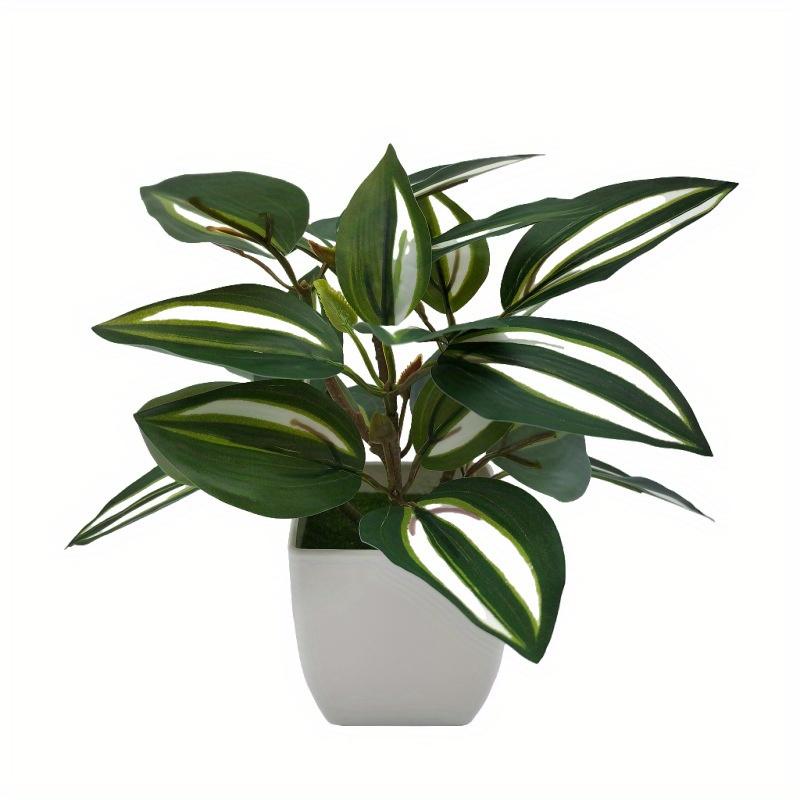 Pot Plants Fake Flowers – Lifelike Artificial Plants Bonsai Small Tree for Home and Garden Decor