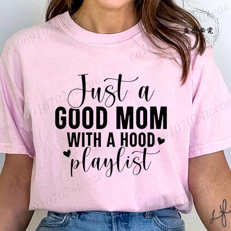 Funny Mom Life Design Graphic T Shirts Women Blessed Mama Mom Quotes Streetwear Tee Shirt Short Sleeve Clothing O Neck T Shirt
