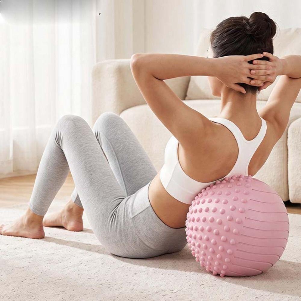 25cm Ergonomic Yoga Ball Inflatable Fitness Pilates Ball Pilates Exercise Ball Indoor Training
