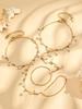 Fashion Niche Imitation Pearl Super Flash Zircon Bracelet Stainless Steel 18k Gold Plated High-end Female Finger Chain