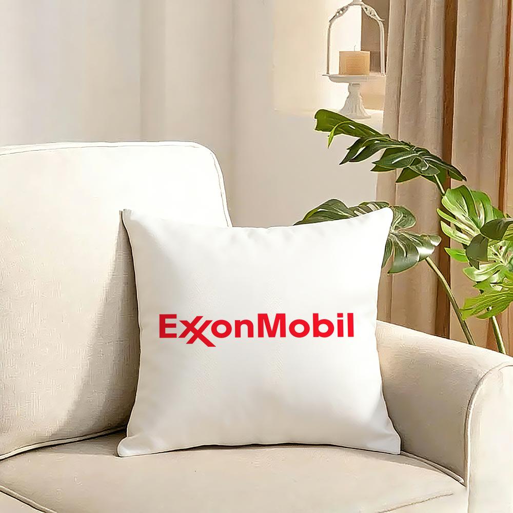 ExxonMobil Cushion Cover Reversible Plush Pillow Cover Soft Fluffy Home Decor for Sofa Bedroom