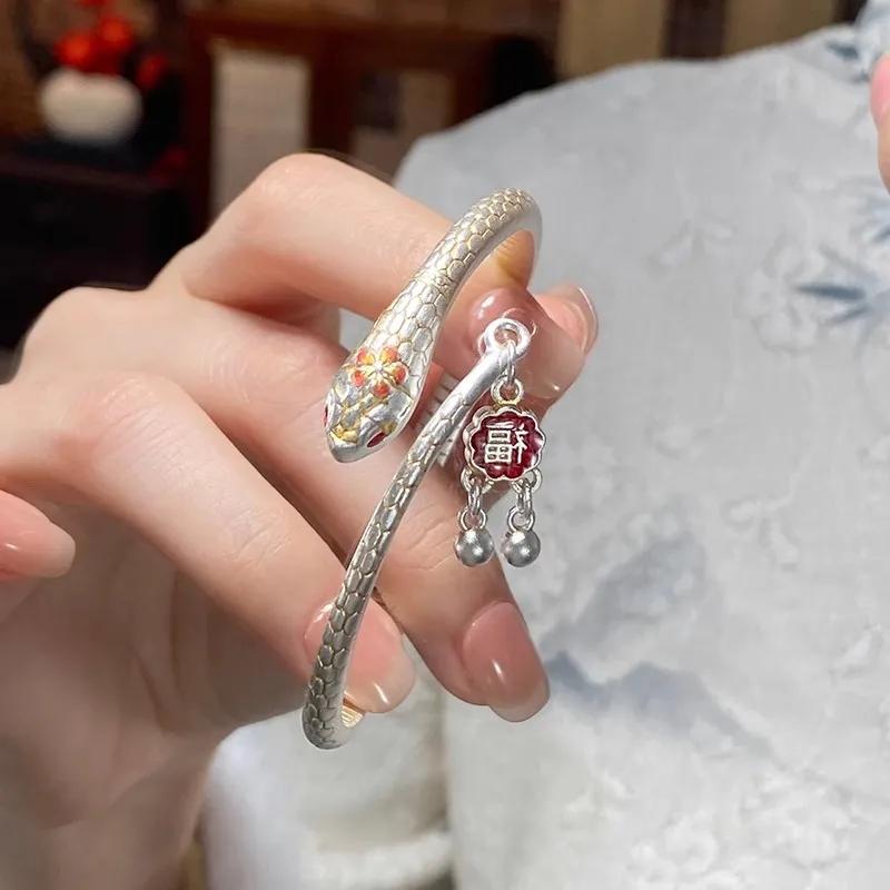 

Peach Blossom Spirit Snake Bracelet Fashion Women s Snake Bracelet Snake Natal Bracelet one size(17-20cm)