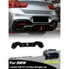 For BMW 1 Series F20 F21 M Sport 2015 2016 2017 2018 2019 Lci Car Rear Bumper Spoiler Lip Diffuser Decoration Accessories Kit