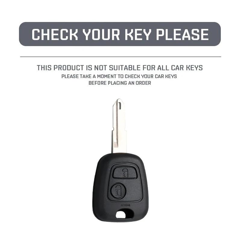 For Peugeot 107 206 207 307 For Citroen C1 C2 C3 C4 For Toyota Aygo Fashion Tpu Car Smart Key Case Cover Protected Keychain Fob