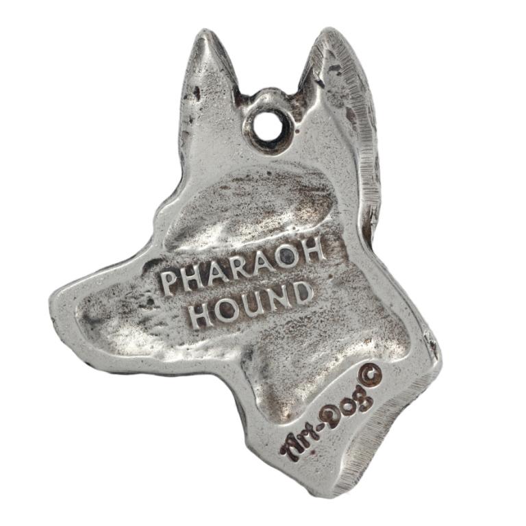 Pharaoh Hound, Kelb tal-Fenek - Silver-plated Dog Pendant, Handbag Decoration, Backpack Pendant by Art-Dog Brand
