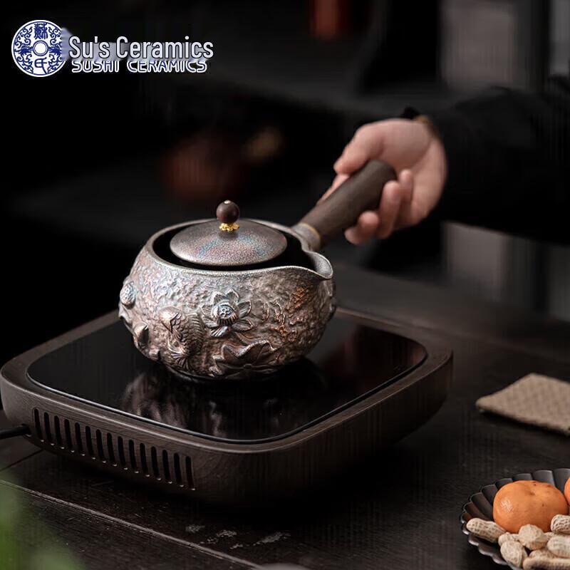 Sushih Ceramic Gilt Silver Teapot by Master Zheng Wenqiang