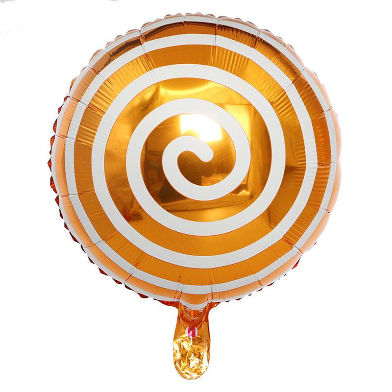 

6pcs 18inch Lollipop Candy Foil Helium Balloons Colorful Windmill Wedding Birthday Party Christmas Decoration Kids Toys 18inch 6pcs
