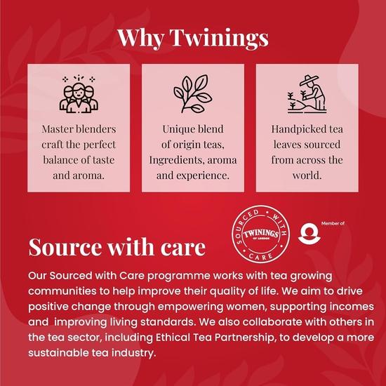 Twinings English Breakfast Tea, 25 Tea Bags | Pack of 1 | English Classic Range | Premium Black Tea | Medium Strength