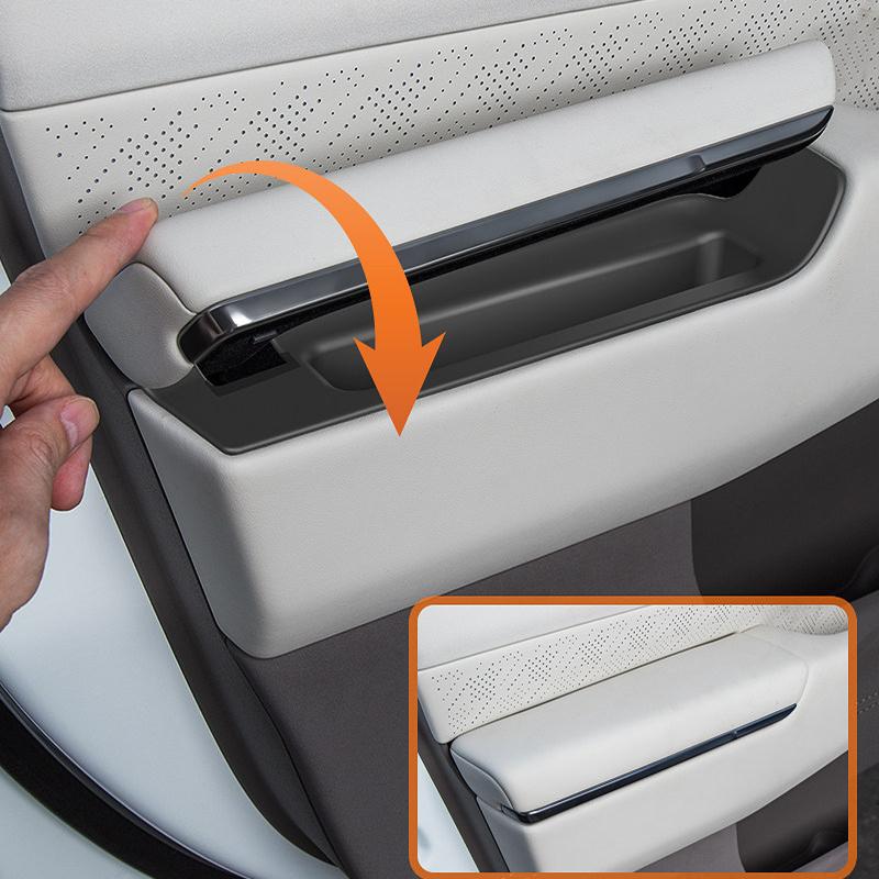 For Zeekr 7X 2025 2026 Car Door Hidden Storage Box Silicone Door Storage Barrel Front Door Storage Box Car Interior Accessories