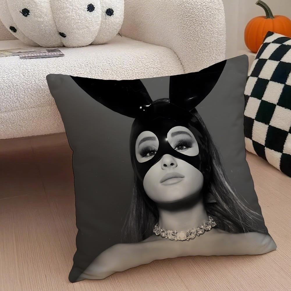 Capa de Almofada Ariana Grande Fronha de Linho Almofada Macia Respirável Protetora Decoração de Sala de Estar