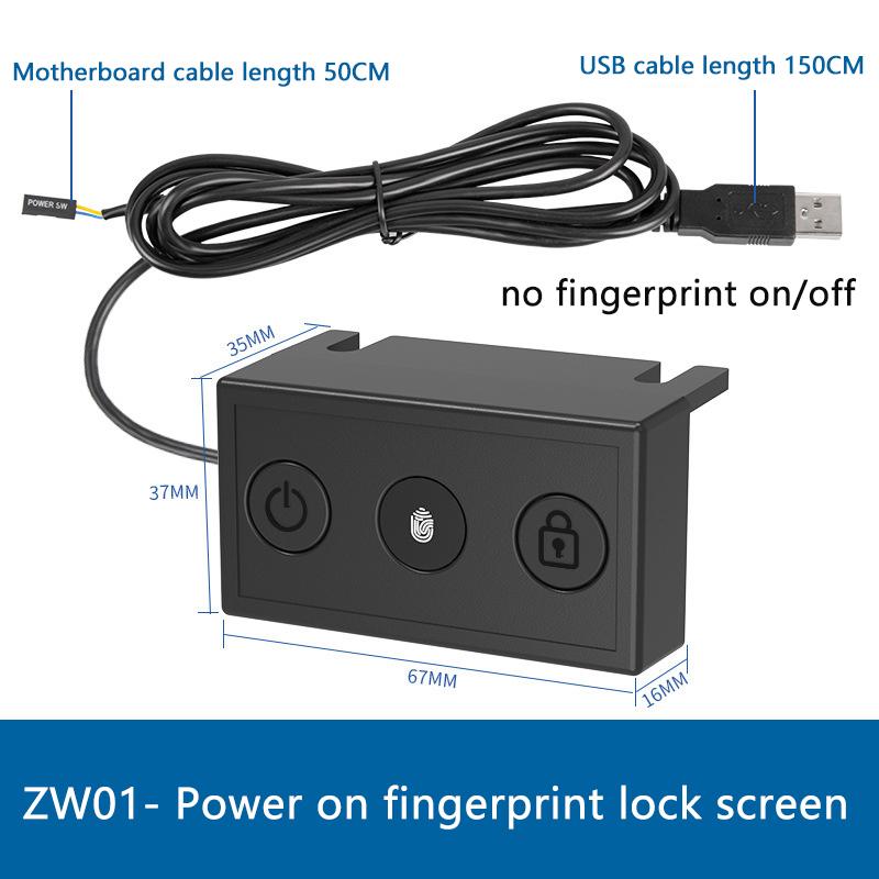 

USB Комп ютерний Сканер Відбитків Пальців Кнопка Перемикач Увімк/Вимк Зчитувач Безпеки Для Windows Hello Ноутбук ПК Для Win 10/11