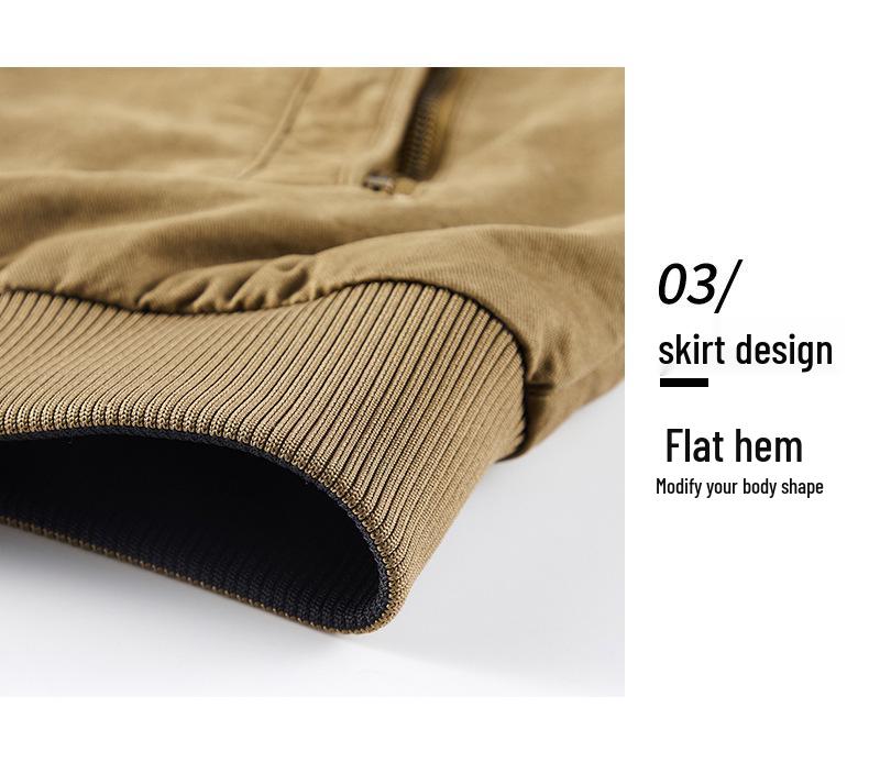 Reversible Men's Bomber Jacket - Spring/Autumn Fashion Casual Flight Suit