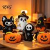 Hautfreundliches Polyester-Plüsch-Halloween-Spielzeug, Geist Skelett Fledermaus Hexe Kürbis Puppe, Weiches Realistisches Geschenk für Kinder Kuscheltier Kinder, Gruselig