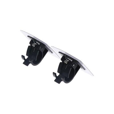 2 pièces Support de tringle à rideaux auto-adhésif Clou de fixation murale sans perçage Support de tringle à rideaux Noir Crochets réglables pour tringle à rideaux Salle de bain