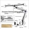 American Double Head Folding Table Lamp: Long Arm Desktop USB Lamp for Tattoo, Beauty, Manicure, and Office