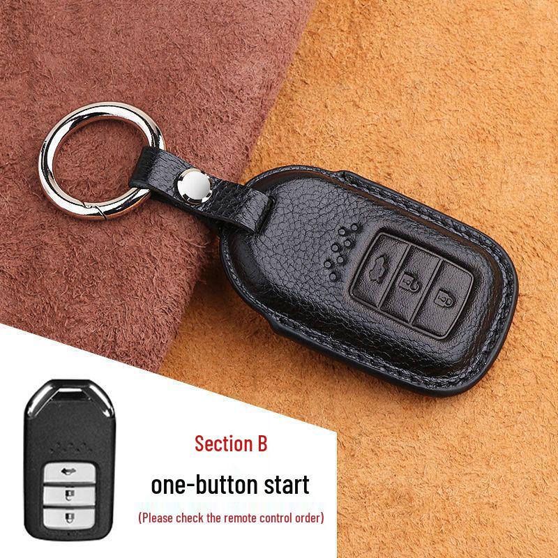 Honda Leather Key Case: Compatible with Civic, Accord, CR-V, Avancier, XR-V, Vezel, Lingpai, Breeze, Odyssey