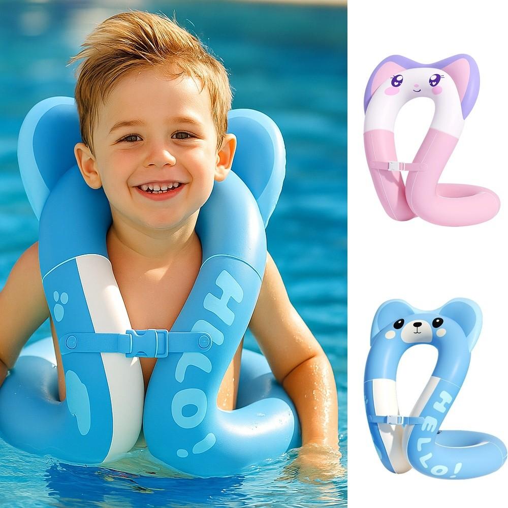 

PVC Inflatable Swim Vest Portable Pool Floaties High Quality Swim Vest Jacket Outdoor Water Fun рожевий