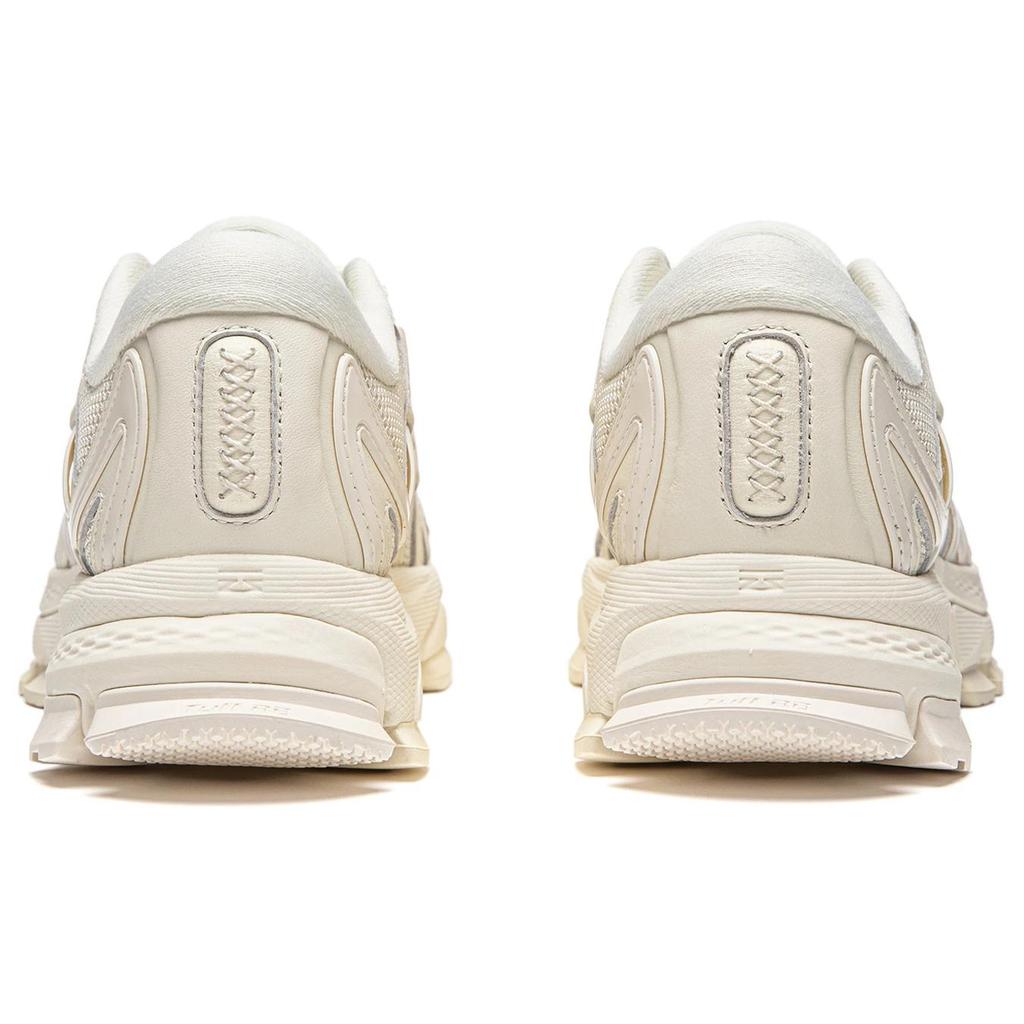 New LiNing Abrasion Resistant Breathable Low Top Running Shoes Women's Beige AZGU078-4