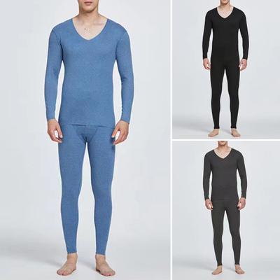 Men's Thermal Underwear Set Long Johns Fleece Lined Base Layer Set Cold Weather Top And Bottom for Winter
