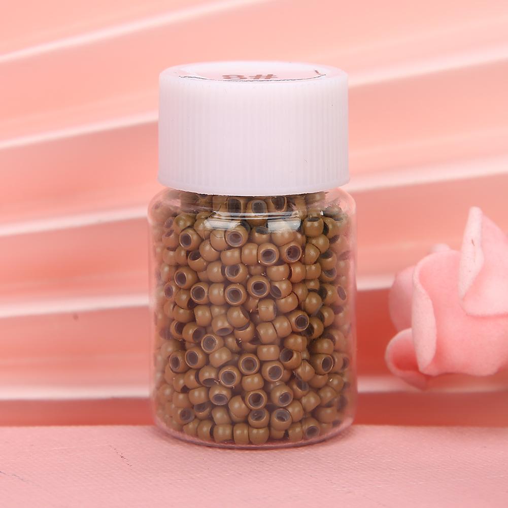 1000pcs Silicone Micro Links Rings Beads Small Comfortable Hair Extension Tool8#