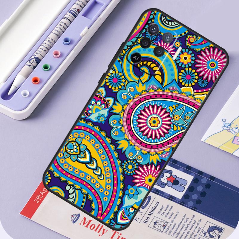 Paisley Pattern For Oppo A96 A76 A16 A94 A74 A54 A15 A18 A38 A58 A78 A98 A40 A60 A80 A57 A17 A77 A5 Pro Case