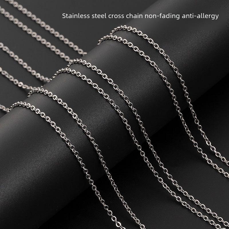 European & American Diamond Letter Pendant Necklace for Women - Stainless Steel Jewelry